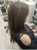 白髪ぼかしのハイライト