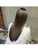 透明感ベージュカラー/美髪矯正/酸性矯正/ガーリー