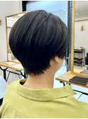暗髪ハンサムショート浦和美容室ARTS荒巻充埼玉ボブカット上手い