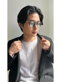 スパイラルパーマスペインカールダークアッシュニュアンスパーマ