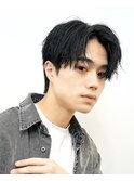 men's/メンズ/フェザーパーマ/黒染め/韓国/ブルーブラック/原宿