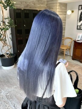 ヲタク(wotaku.) ブルーカラーブルーシルバーペールブルートリプルカラーブリーチ