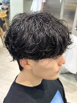 フィフス(fifth) ゆるめシャドウパーマツーブロック黒髪韓国風マッシュfifth原宿