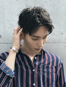 ベル 表参道Terrace(Belle) men'shair/センターパート/メンズショート/韓国風マッシュ