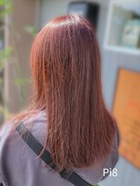 カラープラス 金沢店&nbsp;全体染め／ピンク／暖色／おしゃれ染め