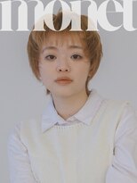 モネ 栄 久屋大通店(monet)&nbsp;ショートボブミルクティーベージュカラーダブルカラーハイトーン