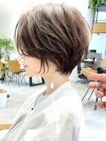 ビュートヨナカ(VIEW TOYONAKA) 30代/小顔カット/ショート/オリーブグレージュ/前髪なし/豊中