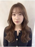 ロングレイヤー/髪質改善/ワンホンレイヤー/ベージュカラー/新宿
