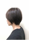 丸みショート後ろ30代ショート40代ショート