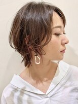 ピークアブー 原宿ハラカド(PEEK-A-BOO) ウルフショート/インナーカラーピンク/癖毛くせ毛/大人レイヤー