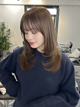 フォト イケブクロ(foto IKEBUKURO) ミディアムレイヤー/韓国/顔まわりカット/10代20代30代