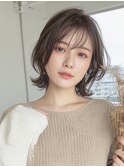【顔タイプソフトエレガント30代】上品透け感くびれミディ