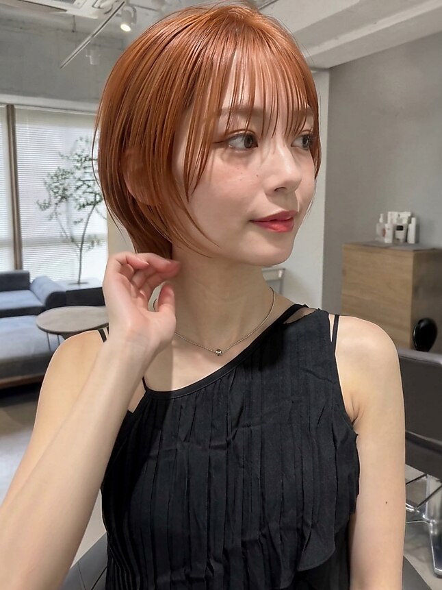 2026年秋】ショート オレンジブラウンの髪型・ヘアアレンジ｜人気順