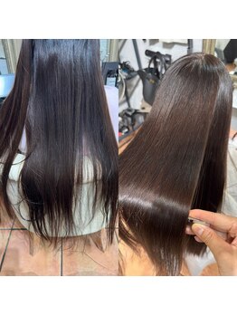 髪質改善美容室bokunoつくば桜店【10/1オープン(予定)】の写真/【極上ツヤ髪】最新成分トステア配合◇ダメージを修復し指通りなめらかな「うるつや」質感へ導きます