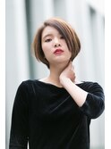 クラシカルデジタルパーマバレイヤージュロブ