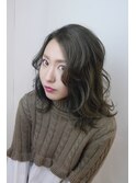 レイヤーボブ・地毛風カラー・長めルルバング