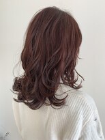 グラム(glam)&nbsp;ボルドーカラー×ゆるふわロング