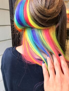 ヘア メイク ココ(hair make coco) 【インナーカラー】レインボーＳＴＹＬＥ！