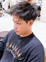 フレーム へアアンドトリートメント 天王寺北口店(FRAME)&nbsp;ジェットモヒカン前下がりショートソフトツーブロック