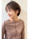 【HONEY渋谷】ピタっとニュアンスショート×スモーキーグレー