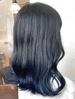 カモン(CAMON) 【毛先のみブリーチ経歴あり】gray × Blue