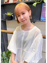 チックタック パラダイム(TICK-TOCK Paradime)&nbsp;《ゲストスナップ》オン眉ボブ/キャラメルベージュ/ハイトーン