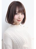 小顔に見えるナチュラルボブ