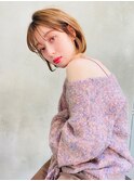 Siena   20代30代ソフトベージュ×丸み鎖骨ボブ　渋谷
