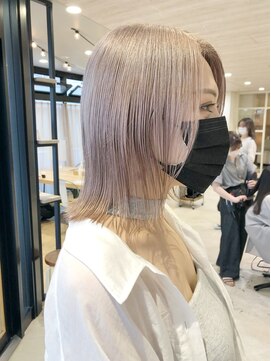 パーク(PAAQ) 【PAAQ田中智大】ミルクティーカラー×ロブヘア