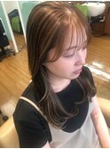 韓国ヘアサイドバング