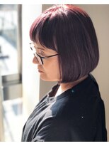 ブロッサム 東久留米店(Blossom)&nbsp;ミセス/内巻きボブ/バイオレットカラー/艶髪