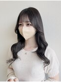 韓国ヘア/前髪カット/艶カラー