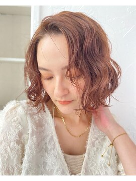 ヘアーアンドファッションシオミエイチ (hair＆fashion shiomi H) かきあげミニボブ