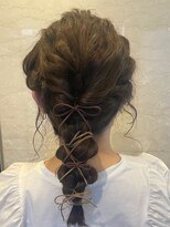 六本木美容室 西麻布店 ヘアセット◎紐アレンジ