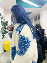 ヴァース(Vers) 【Long Blue hair】