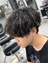 オーバルバイアピッシュ(OVARL by apish) 縦落ちパーマ×ハイライト