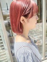 ネオリーブ アンド 渋谷店(Neolive &)&nbsp;斜めバング/グレージュカラー/シルキーベージュ/韓国/渋谷