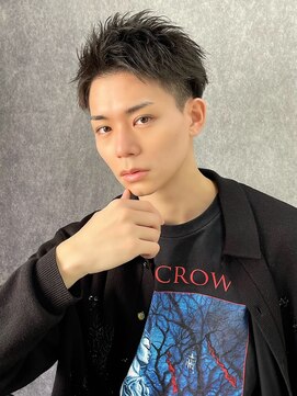 アーリー(Ali'i) ツーブロックアップバング束感ショートビジネスヘア刈り上げ