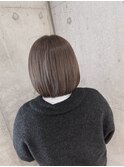 ボブ ブリーチなし くすみベージュ おおたかの森