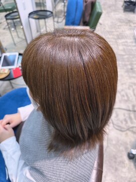 ヘアーラボ ハチ(HAIR LABO HACHI) 脱白髪染めカラー/セミディ