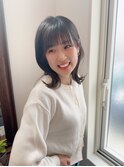 くびれ外ハネボブスタイル