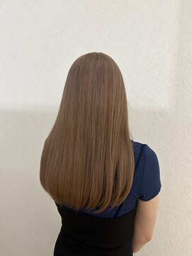 デビュー 沖縄泡瀬店(Debut) デザインカラー/レイヤーカット/ウェットヘア/オリーブベージュ