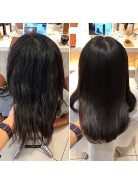 リラエ(North Lyrae) 艶髪縮毛矯正Before/After