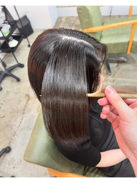 アル 心斎橋(alu) オリーブグレー/小顔に見せるヘア/ココアベージュ