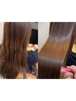 柔らかさ×ナチュラルで地毛風ストレートを叶えます◎忙しい毎日のスタイリングを楽ちんに♪