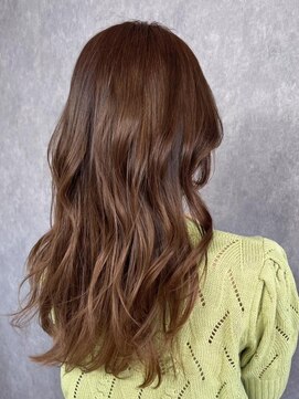 ビームズ トータルビューティー 西中島店(Bee ms Total Beauty) ゆるふわロングベージュカラーブリーチしない透明感カラー