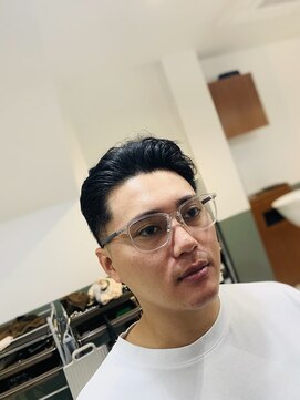 秋元理髪 オールバックスタイル