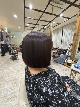 コンフィー(comfy) 『SHOKI』ナチュラルボブ　縮毛矯正＋髪質改善tr