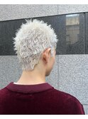 束感刈り上げビジネス七三ツーブロックアップバングtga