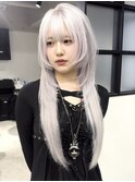 10~20代に人気！ロングウルフ×ホワイト